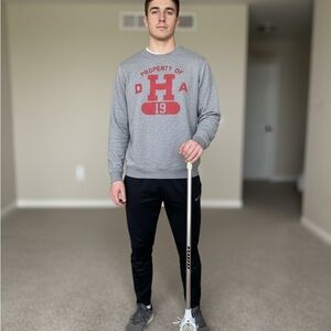 Nike Harvard Gray and Red Graphic Sweatshirt, size medium